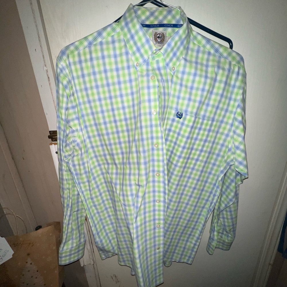 Men cinch western shirt size medium